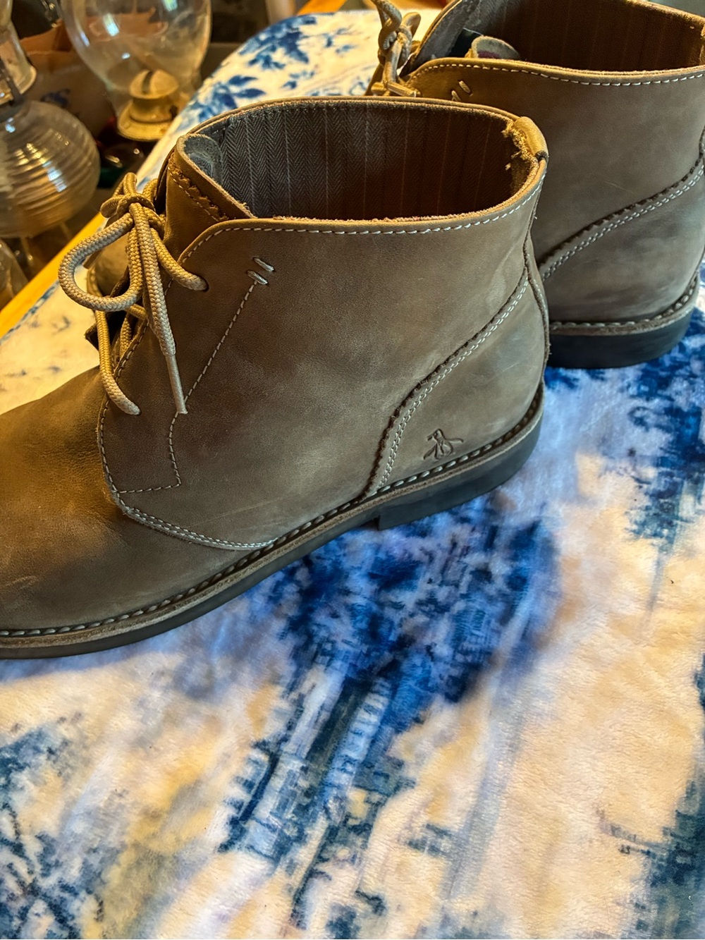 Original Penguin Men's Tan Suede Chukka Boots